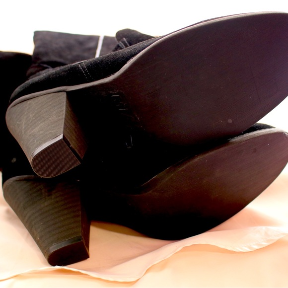 NEW MIA BLACK SUEDE KNEE HIGH BOOTS 9.5 - Picture 3 of 10